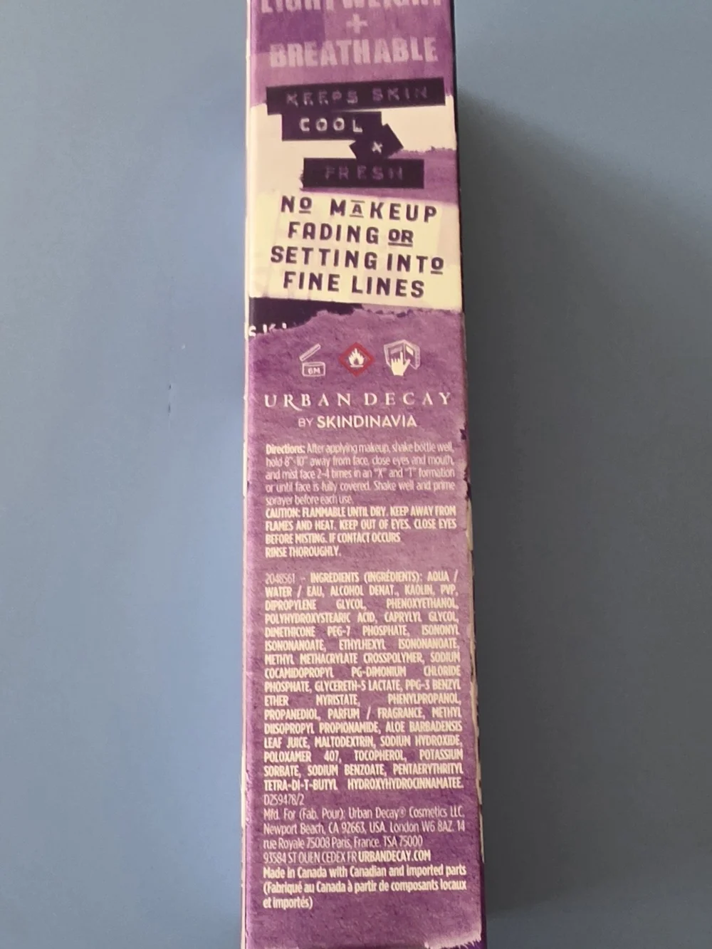 Urban Decay All Nighter Ultra Matte Oil Absorbing Makeup Setting Spray 1oz